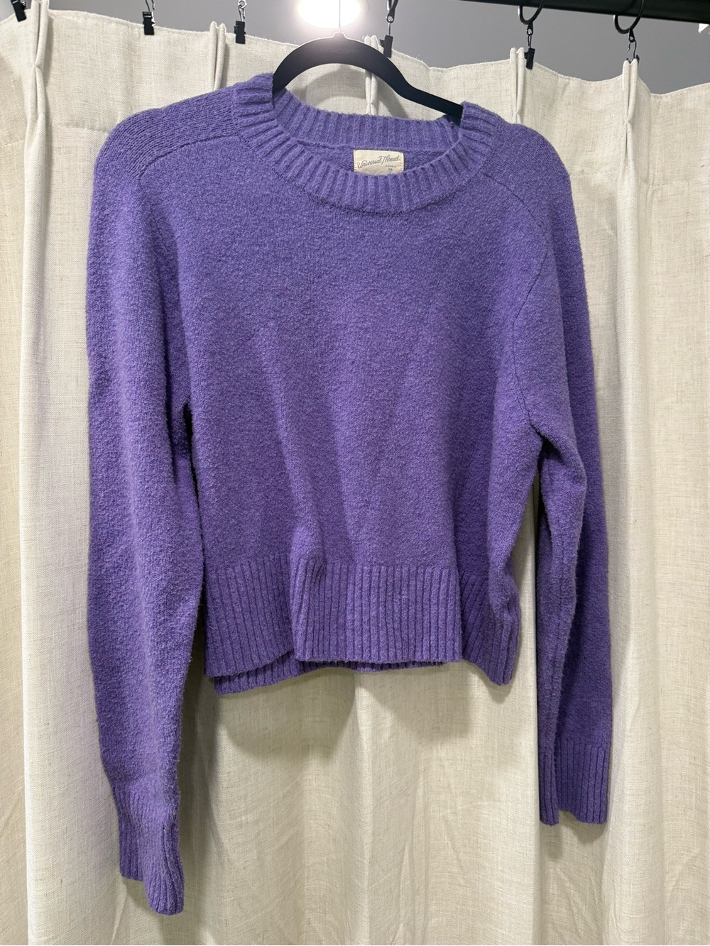 Universal Thread Purple Crewneck Pullover Sweater